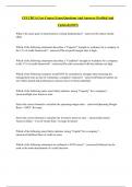 CFI CBCA Core Course Exam Questions And Answers &lpar;Verified And Updated&rpar;&lpar;2025&rpar;