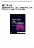 Test Bank For Rau's Respiratory Care Pharmacology 11th Edition by Douglas S&period; Gardenhire&period; &vert;All Chapters 1-23&vert; Complete test bank&comma; graded A&plus; Latest updated version