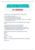GFACT Certification Exam 2024-2025&period; Questions with 100&percnt; correct Answers&period; A&plus; GRADED&period;