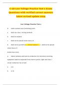 C 2D Low Voltage Practice Test 2 Exam Questions with verified correct answers latest revised update 2025