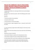 NGN ATI RN COMMUNITY HEALTH PROCTORED LATEST 2024&sol;2025 COMPLETE QUESTIONS AND CORRECT DETAILED ANSWERS &vert;ALREADY GRADED A&plus;