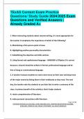 TExAS Content Exam Practice  Questions&sol; Study Guide 2024&sol;2025 Exam  Questions and Verified Answers &vert;  Already Graded A&plus;
