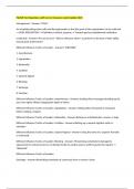 PALMR Test Questions with Correct Answers Latest Update 2025