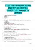 U3 ICC TANK TIGHTNESS TESTING 2025&sol;2026 QUESTIONS & ANSWERS &lpar;A&plus; GRADED 100&percnt; VERIFIED&rpar;