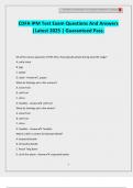 CDFA IPM Test Exam Questions And Answers &vert;Latest 2025 &vert; Guaranteed Pass&period;