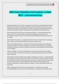 CBIC Exam Questions And Answers &vert;Latest 2025 &vert; Guaranteed Pass&period;