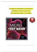 Test Bank For Microbiology&colon; An Introduction 13th Edition by Tortora&comma; Funke&comma; Case 9780134605180 Chapter 1-28 Complete Solution Guide&period;