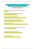 GUAM DRIVERS WRITTEN TEST 2025-2026&period; 103 Questions with 100&percnt; correct Answers&period;  ALREADY GRADED A&period;