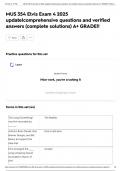 MUS 354 Elvis Exam 4 2025 update&vert;comprehensive questions and verified answers &lpar;complete solutions&rpar; A&plus; GRADE&excl;&excl;