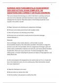 NURSING HESI FUNDAMENTALS EXAM NEWEST 2024-2025 ACTUAL EXAM COMPLETE 100 QUESTIONS AND CORRECT DETAILED ANSWERS