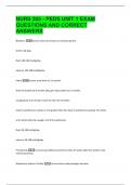 NURS 205 BUNDLE EXAMS WITH COMPLETE SOLUTIONS
