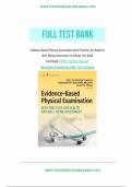 Test Bank For Evidence-Based Physical Examination Best Practices for Health & Well-Being Assessment 1st Edition By Kate Sustersic Gawlik&comma; Bernadette Mazurek Melnyk&comma; Alice M&period; Teall 9780826164537 Chapter 1-29 Complete Guide &period;