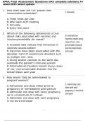 APhA Final Assessment Questions with complete solutions A&plus; rated 2025 latest update