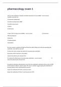 pharmacology exam 1 actual questions and 100&percnt; verified correct answers graded a&plus;&period;