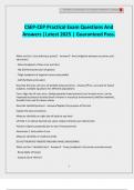 CSEP-CEP Practical Exam Questions And Answers &vert;Latest 2025 &vert; Guaranteed Pass&period;