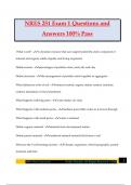 NRES 251 Exam 1 Questions and Answers 100&percnt; Pass