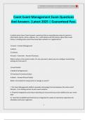 Cvent Event Management Exam Questions And Answers &vert;Latest 2025 &vert; Guaranteed Pass&period;