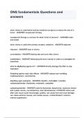 ONS fundamentals Questions and answers