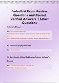 Pedorthist Exam Review Questions and Correct  Verified Answers &vert; Latest  Questions