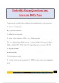 Peds 6541 Exam Questions and Answers 100&percnt; Pass