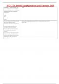 WGU PA D320 Exam Questions and Answers 2025