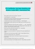 ETA Certification Test Exam Questions And Answers &vert;Latest 2025 &vert; Guaranteed Pass&period;