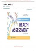 Test Bank For Health Assessment in Nursing 10th Edition by Janet R&period; Weber&semi; Jane H&period; Kelley&period; &vert;All chapters covered 1-34&vert; Complete test guide with guaranteed pass&period;