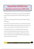 Range Safety OIC&sol;RSO Exam Questions and Answers 100&percnt; Pass