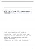  Search for flashcards  Free trial  Profile Picture   Dialysis Technician Exam