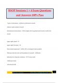 RSOP Sessions 1 &plus; 4 Exam Questions and Answers 100&percnt; Pass