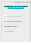 FIT BCBA Mock Exam Questions And Answers &vert;Latest 2025 &vert; Guaranteed Pass