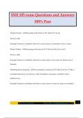 SSH 105 exam Questions and Answers 100&percnt; Pass