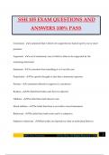 SSH 105 Bundled Exams Questions and Answers 100&percnt; Pass Guaranteed