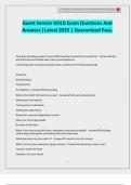 Guest Service GOLD Exam Questions And Answers &vert;Latest 2025 &vert; Guaranteed Pass&period;