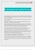 High School Baseball Umpire Exam Questions And Answers &vert;Latest 2025 &vert; Guaranteed Pass&period;
