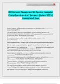 ICC General Requirements&colon; Special Inspector Exam Questions And Answers &vert;Latest 2025 &vert; Guaranteed Pass&period;