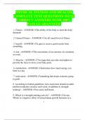 PHYSICAL FITNESS AND HEALTH  COMPLETE TEST QUESTIONS WITH  CORRECT ANSWERS WITH 100&percnt;  PASS GUARANTEED