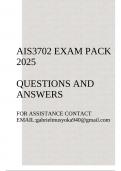 AIS3702 Exam pack 2025&lpar;Questions and answers&rpar;