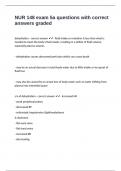 NUR 148 exam 5a questions with correct answers graded 