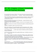 GY 101 Chapter 4 Exam Questions with All Correct Answers 