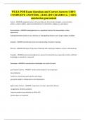 WLEA POB Exam Questions and Correct Answers &lpar;100&percnt; COMPLETE ANSWERS&rpar; ALREADY GRADED A&plus; &vert; 100&percnt; satisfaction guaranteed