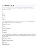 &lpar;15&rpar; BUSN Ch&period; 14 - G questions and answers