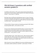 FIN 410 Exam 2 questions with verified answers graded A&plus;