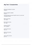 Alg Test 1 Complexities questions and answers