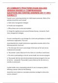 ATI COMMUNITY PROCTORED EXAM 2024-2025 VERSION GRADED A&plus; COMPREHENSIVE QUESTIONS AND VERIFIED ANSWERS GET IT 100&percnt; CORRECT&excl;&excl;