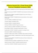 Alberta Social 20-1 Final Exam With Correct Detailed Answers 2025