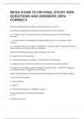 MCSA EXAM 70-740 FINAL STUDY 2025 QUESTIONS AND ANSWERS 100&percnt; CORRECT&period;