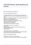 ALTA CALP Review - Set -1 questions and answers