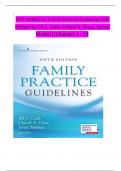 Test Banks For Family Practice Guidelines 5th Edition by Jill C&period; Cash&semi; Cheryl A&period; Glass&semi; &lrm;Jenny Mullen&comma; Chapter 1-23