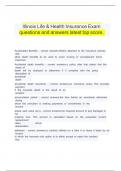 &Tab;Illinois Life & Health Insurance Exam&Tab;  &Tab;questions and answers latest top score&period;